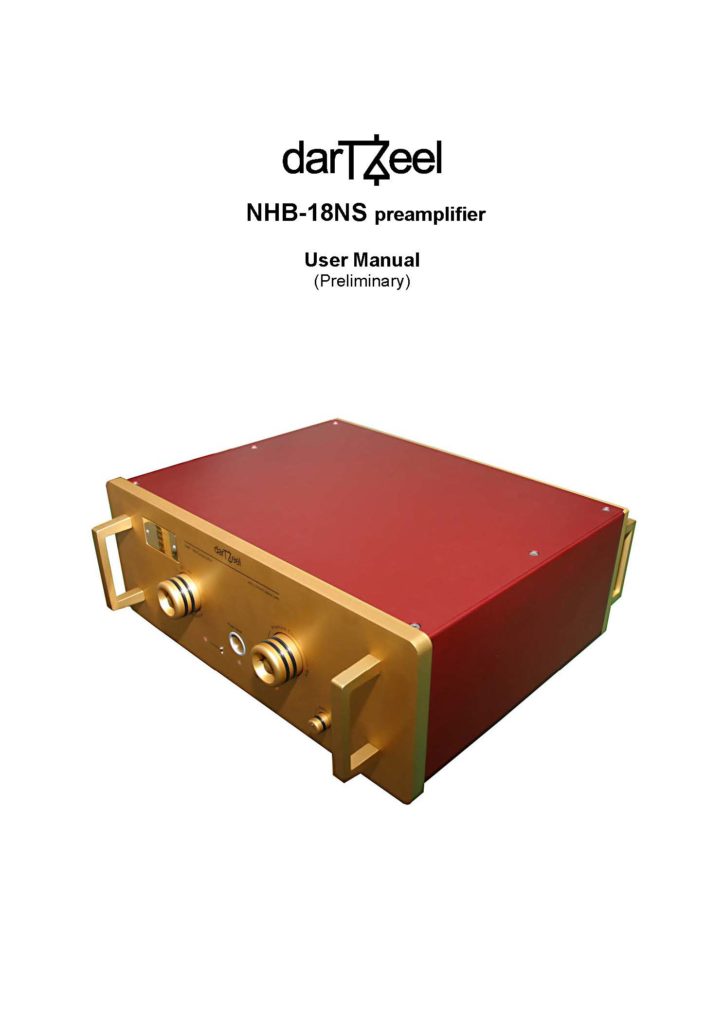 DarTZeel NHB-18NS User Manual - Norman Audio
