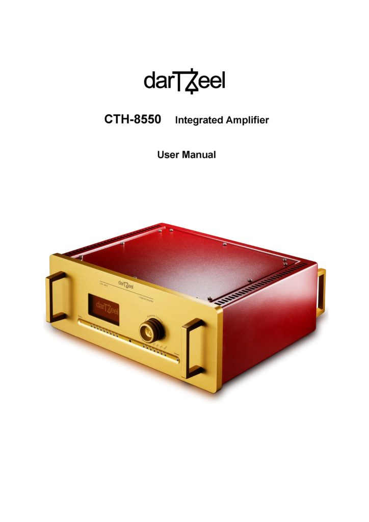 Dartzeel CTH-8550 User Manual - Norman Audio